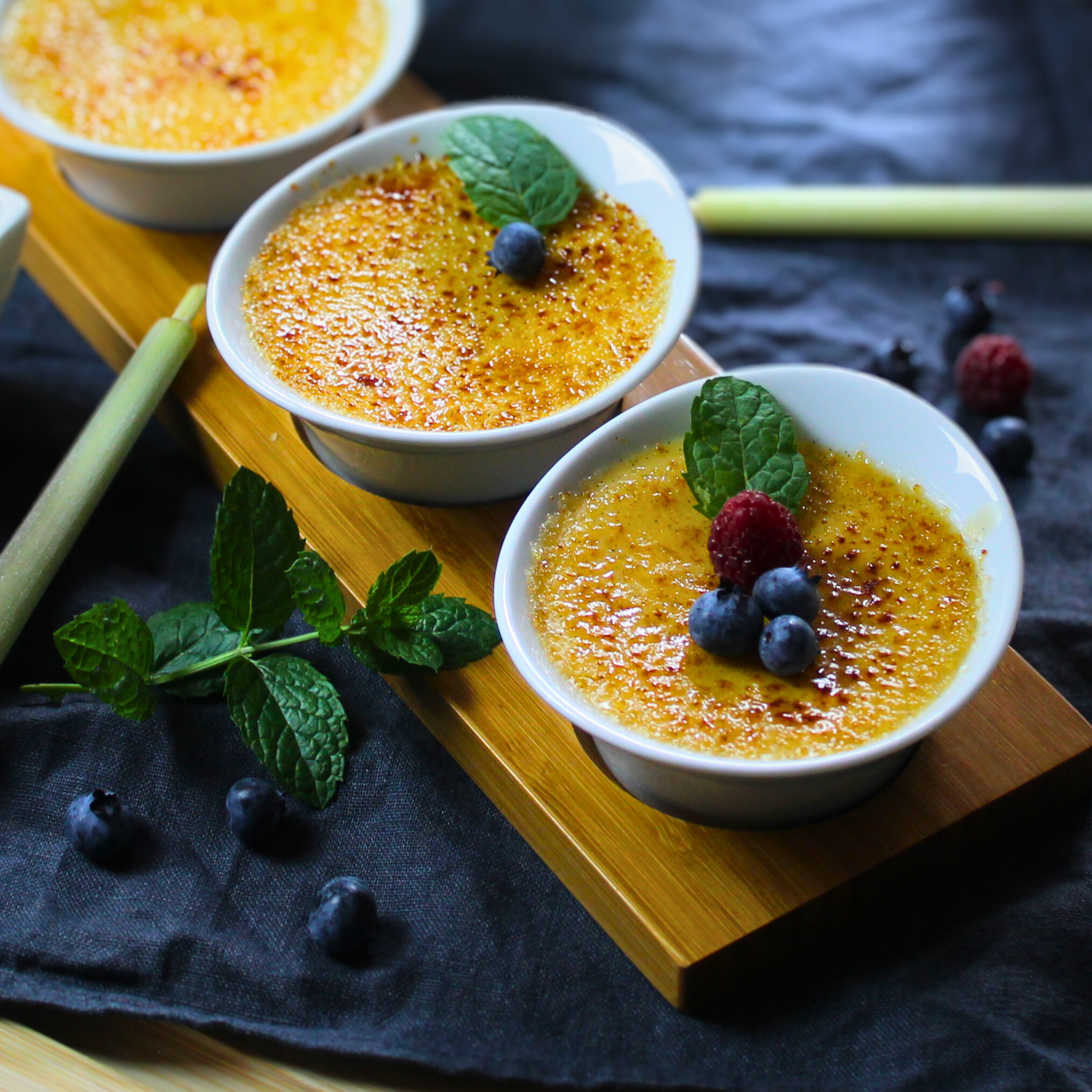 Crème Brûlée mit Zitronengras
